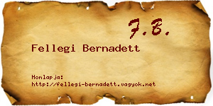 Fellegi Bernadett névjegykártya